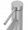 REA - Bateria Umywalkowa FOSS Nikiel Szczotkowany / Nickel Brush INOX wysoka